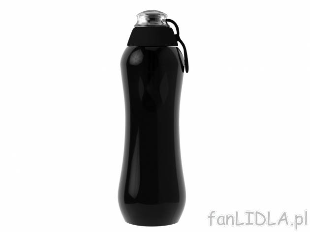Czarna butelka filtrująca 0,5 l , cena 26,99 PLN 
- stylowa i poręczna
- z wytrzymałego, ...