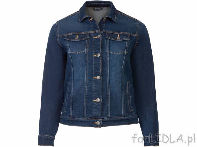 Kurtka jeansowa damska Esmara, cena 59,90 PLN 
- 98% bawełny, 2% elastanu (LYCRA&reg;)
- ...