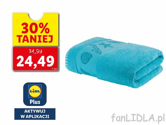 Ręcznik frotté 100 x 150 cm , cena 34,99 PLN 
- miękki i puszysty
- chłonny ...