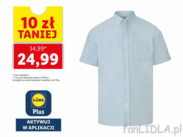 Koszula męska z bawełny , cena 34,99 PLN 
- rozmiary: M-XL
- 100% bawełny
* ...