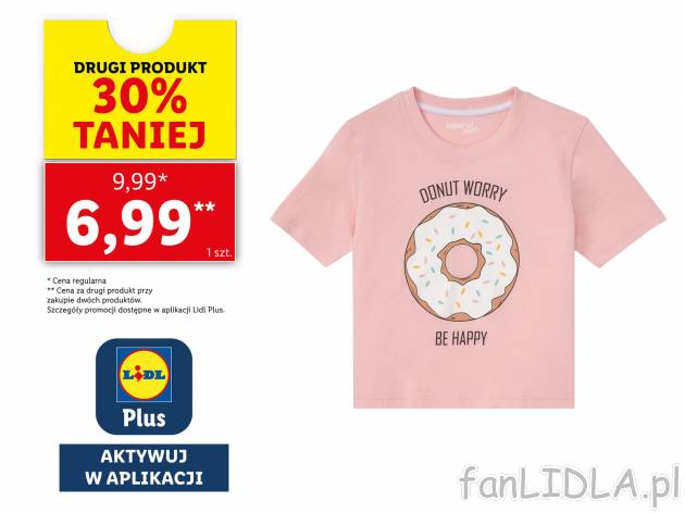 T-shirt dziewczęcy z bawełny , cena 9,99 PLN 
- rozmiary: 146-176
- 100% bawełny
Dostępne ...