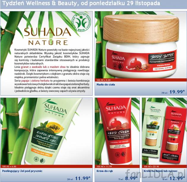 Suhada nature to naturalne kosmetyki. Super cena, niedrogie i dobre (były oferowane ...