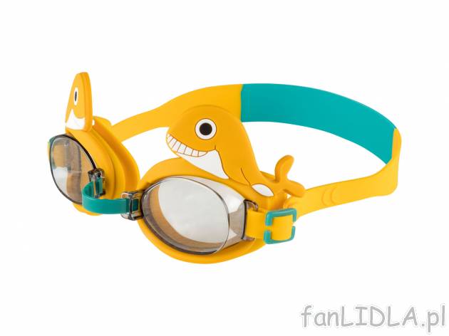 Okulary dziecięce do pływania Crivit, cena 14,99 PLN 
- z powłoką przeciwmgielną: ...