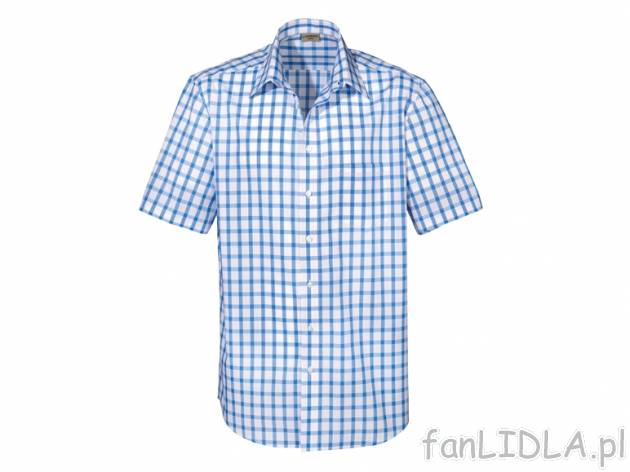 Koszula z krótkim rękawem-HIT cenowy Livergy, cena 33,00 PLN za 1 szt. 
- 7 wzorów ...
