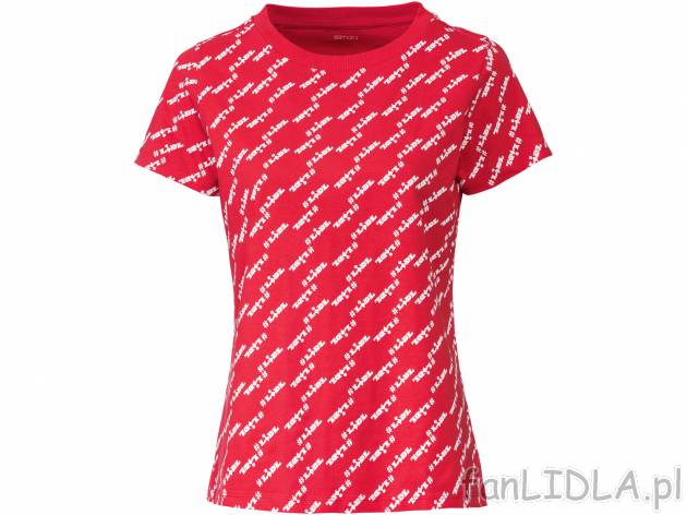 T-shirt damski z kolekcji LIDL Oeko Tex, cena 24,99 PLN 
- 100% bawełny
- rozmiary: ...