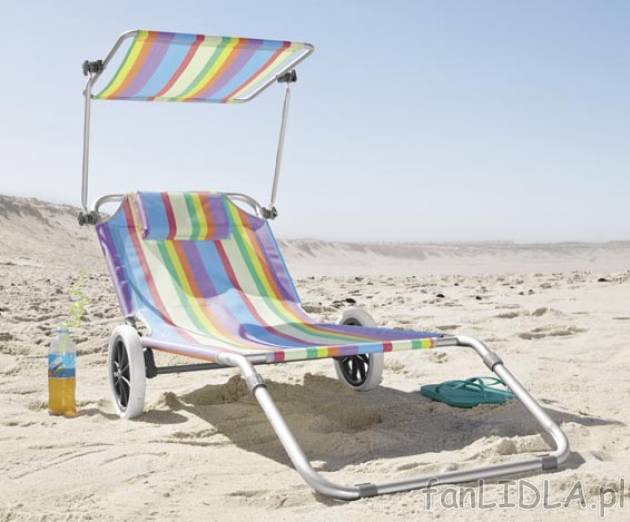 Leżak plażowy cena 119PLN 
- wysokiej jakości stelaż z aluminium
- wytrzymała ...