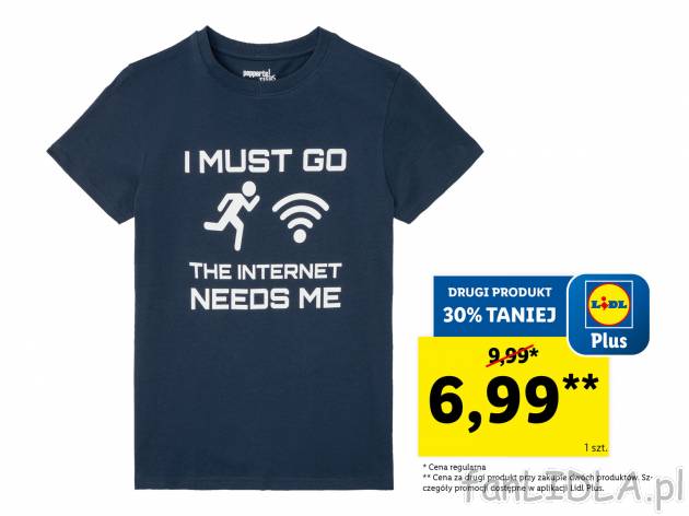 T-shirt chłopięcy z bawełną , cena 9,99 PLN 
- 100% bawełny
- rozmiary: 146-176
* ...