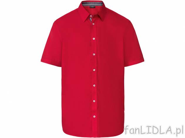 Koszula męska z krótkim rękawem , cena 34,99 PLN 
- rozmiary: M-XL
- kieszeń
- ...