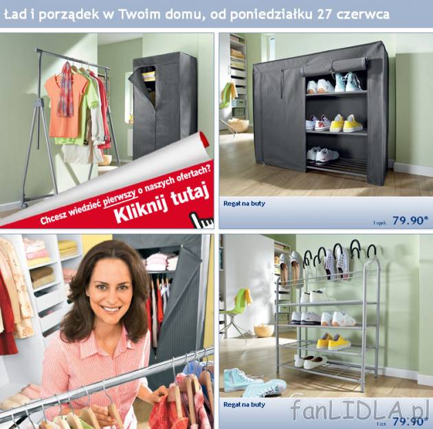 Gazetka Lidl Ład i porządek w twoim domu, oferta od poniedziałku 27 czerwca 2011. ...