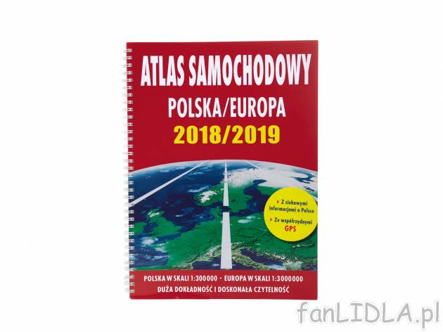 Atlas samochodowy , cena 24,99 PLN