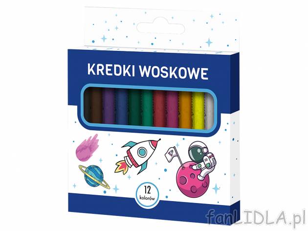 Kredki woskowe, 12 szt. , cena 0,99 PLN  

Opis

- polska firma