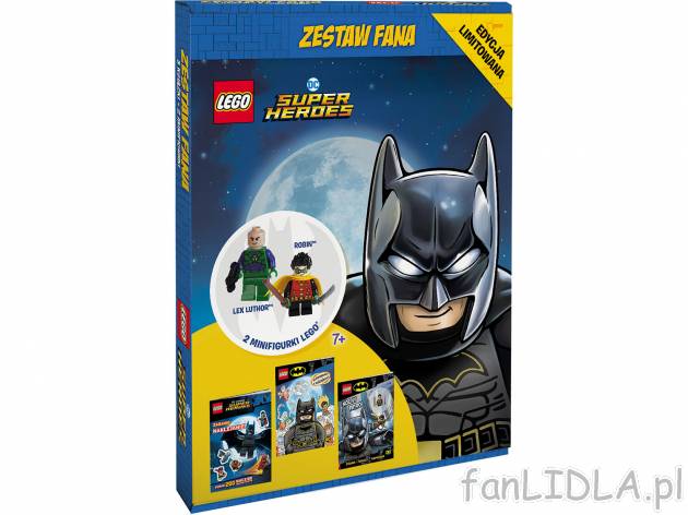 Zestaw fana LEGO® Lego, cena 29,99 PLN 
- w zestawie: 3 książki, 2 minifigurki ...