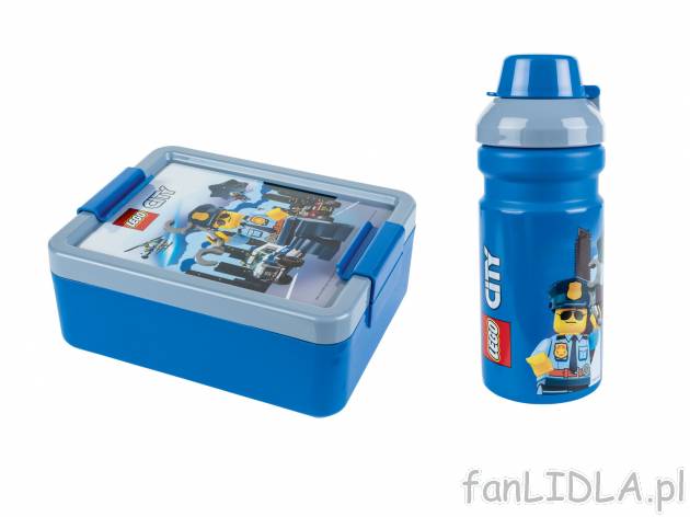 Śniadaniówka i bidon LEGO® Lego, cena 39,99 PLN 
- w zestawie: pudełko na lunch ...