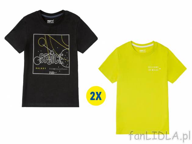 T-shirty chłopięce z bawełny, 2 szt.* , cena 7,99 PLN 
* Artykuł dostępny ...