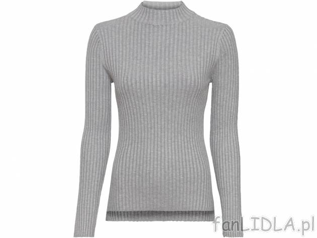 Sweter damski z wiskozą Esmara, cena 34,99 PLN 
- 70% wiskozy (LENZING&trade;, ...