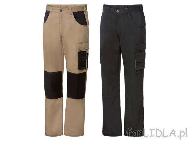 Spodnie robocze , cena 49,99 PLN 
2 wzory 
- 65%&nbsp;poliestru,&nbsp;35%&nbsp;bawełny
- ...