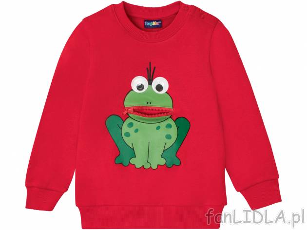 Bluza dresowa dziecięca , cena 24,99 PLN 
- rozmiary: 86-116
- zapinana kieszonka
Dostępne ...