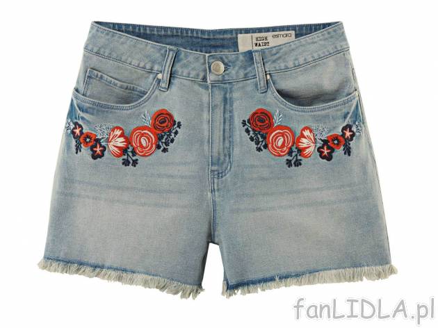 Szorty jeansowe , cena 33,00 PLN. Krótkie spodenki damskie marki Esmara. 
- rozmiary: ...