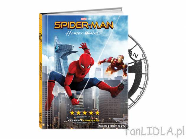 Film DVD i książka ,,Spider-Man. Homecoming&quot; , cena 19,99 PLN 
Młody ...
