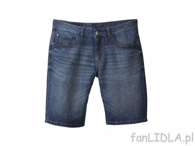 Bermudy jeansowe , cena 37,00 PLN. Męskie krótkie spodenki jeansowe, które nadadzą ...