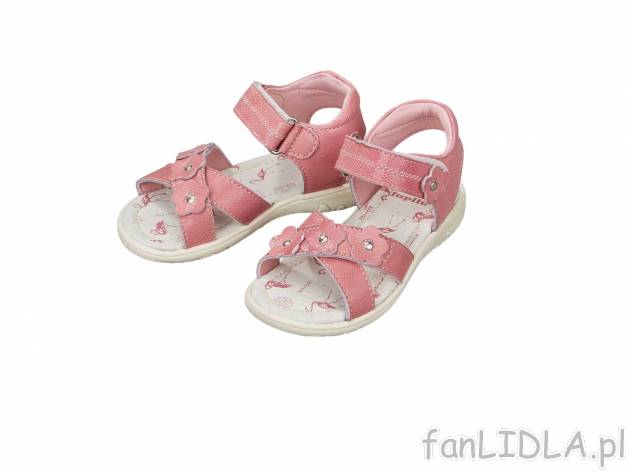 Skórzane sandały dziecięce , cena 54,90 PLN. Sandały dla dziewczynek od marki ...
