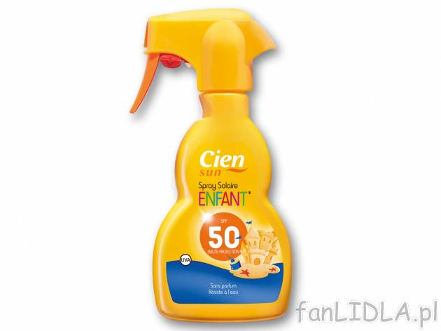 CIEN Spray do opalania dla dzieci SPF50 , cena 24,99 PLN