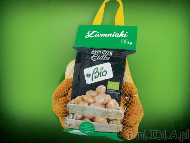 Bio-ziemniaki , cena 3,79 PLN za 1.5 kg, 1kg=2,53 PLN. 
- Oznaczone certyfikatem ...