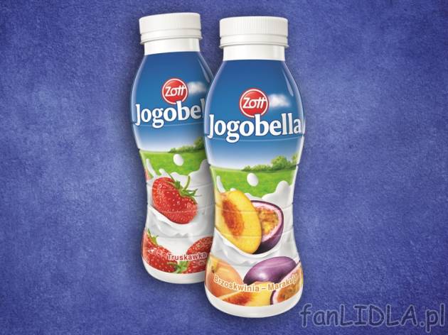 Jogobella Jogurt pitny , cena 1,59 PLN za 300 g, 1kg=5,30 PLN.  
-      Różne rodzaje