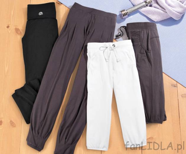 Damskie spodnie wellness 39,99PLN Crivit. - długie lub typu capri
- z mieszanki ...