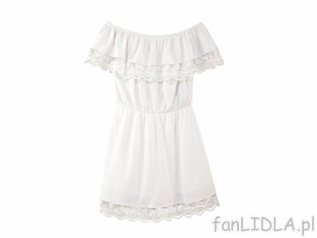 Sukienka mini, cena 39,99 PLN 
- rozmiary: S-L 
- 2 wzory
- 48% bawełna, 48% ...