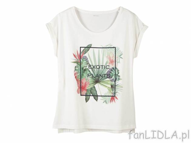 T-shirt damski z modnymi nadrukami, cena 14,99 PLN 
- rozmiary: XS-L (nie wszystkie ...