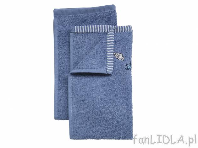 Ręcznik frotté 30 x 50 cm, 2 szt. , cena 9,99 PLN 
- 3 kolory
- bardzo gruby ...
