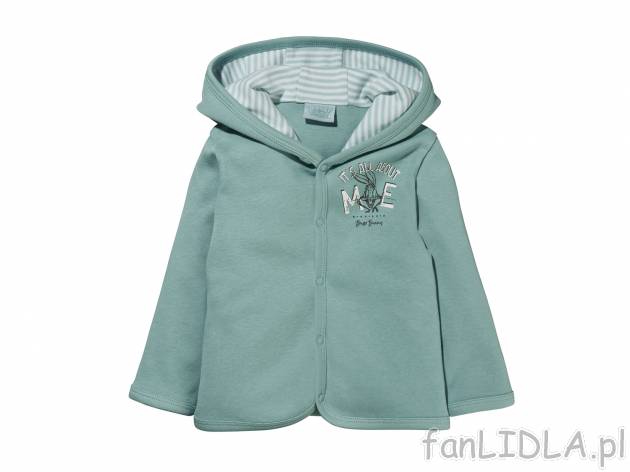 Bluza z kapturem dla dzieci, cena 16,99 PLN 
- rozmiary: 50-92 (nie wszystkie wzory ...