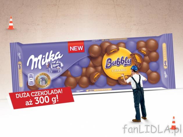 Czekolada Milka , cena 6,66 PLN za 300 g, 1kg=22,20 PLN. 
- Do wyboru: to z orzechami ...