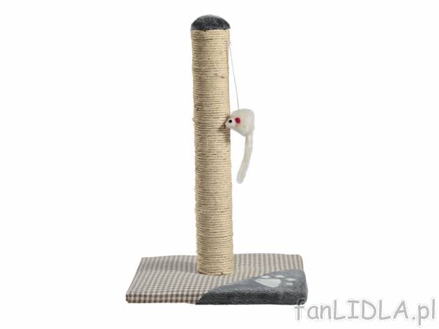 Drapak dla kota , cena 29,99 PLN 
- 3 wzory
- z miękkiego pluszu i sznurka sizalowego ...