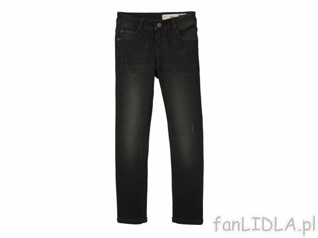 Jeansy chłopięce , cena 29,99 PLN. Klasyczne spodnie jeansowe dla chłopców, ...