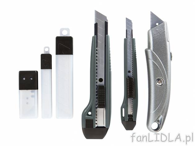 Komplet nożyków Powerfix, cena 19,99 PLN za 1 opak. 
w zestawie: 
- 1 nóż do ...