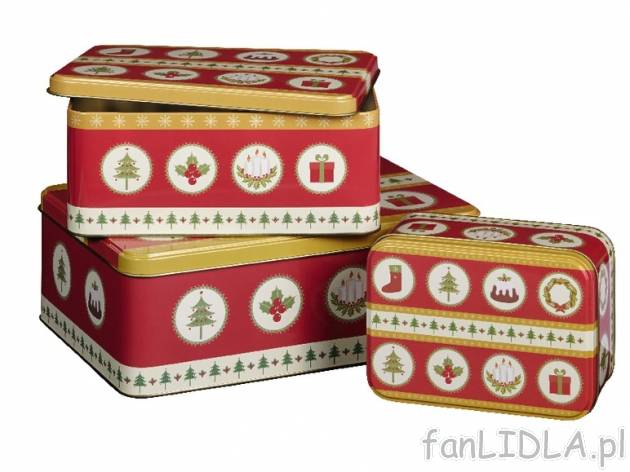 Komplet 3 pudełek świątecznych Melinera, cena 19,99 PLN za 1 opak. 
- nadaje ...