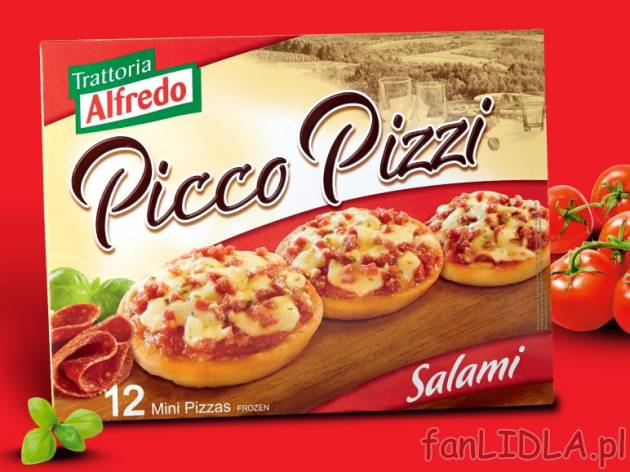 Picco Pizzi , cena 7,99 PLN za 360 g, 1 kg = 22,19 PLN.  
-  12 sztuk w opakowaniu.