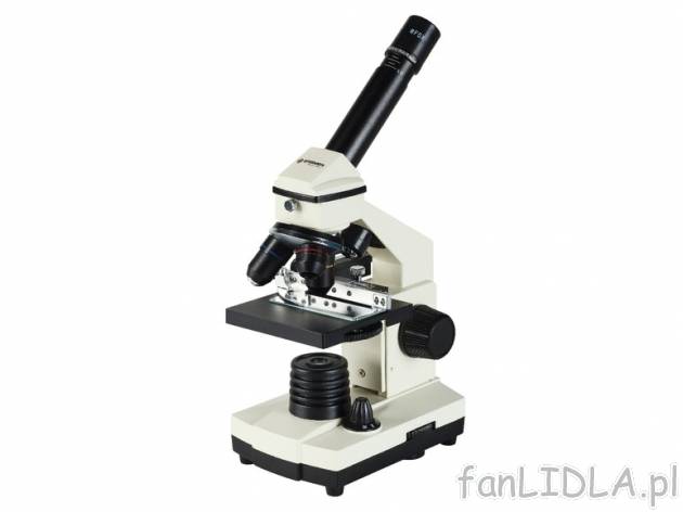Mikroskop Biolux , cena 279,00 PLN za 1 opak. 
- miska rewolwerowa z 3 obiektywami ...
