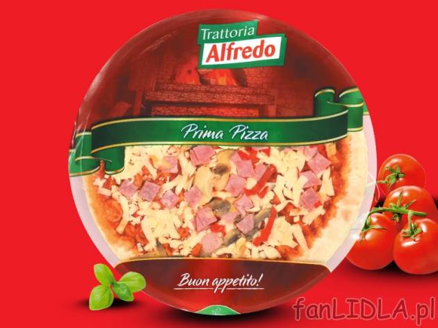 Pizza , cena 6,79 PLN za 430 g, 1 kg = 15,79 PLN.  
-  Różne rodzaje.