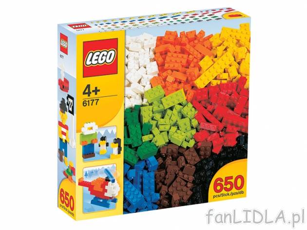 Klocki LEGO 650 szt. lub LEGO DUPLO 80 szt. , cena 79,90 PLN za 1 opak. 
- 2 rodzaje ...