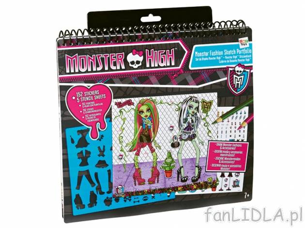 Zestaw kreatywny Monster High, cena 39,99 PLN za 1 opak. 
- w zestawie: 
- 155 ...