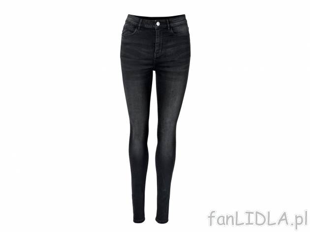 Jeansy damskie , cena 44,99 PLN. Długie spodnie jeansowe dla niej, z kieszeniami, ...