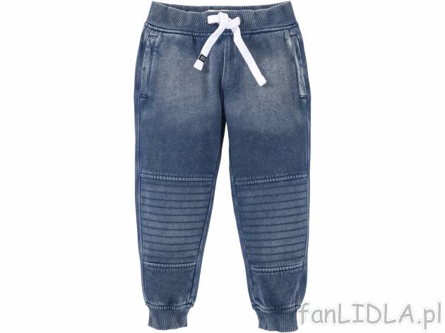 Spodnie chłopięce , cena 19,99 PLN. Wygodne spodnie ze ściągaczami w pasie i ...