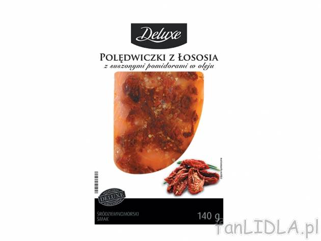 Polędwiczki z łososia , cena 9,99 PLN za 140 g, 100g=9,99 wg wagi odcieku PLN. ...
