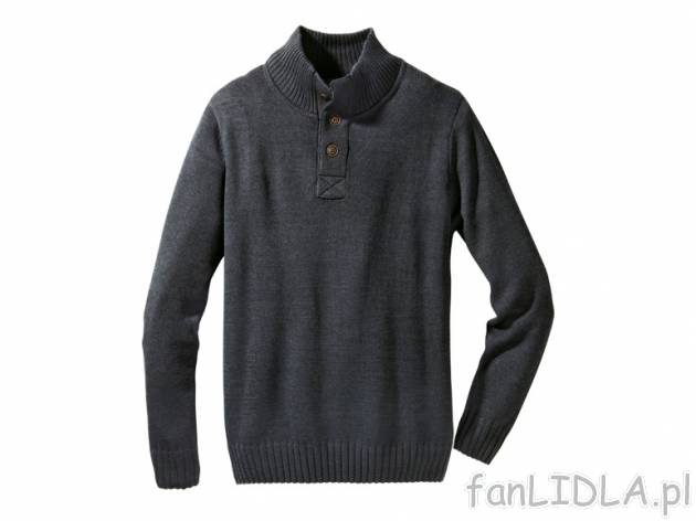 Sweter Livergy, cena 44,99 PLN za 1 szt. 
- materiał: 50% bawełna, 50% poliakryl
- ...
