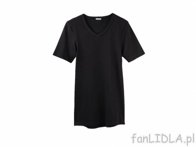 T-shirt Livergy, cena 15,99 PLN za 1 szt. 
- o strukturze żeberkowej 
- 2 kolory ...