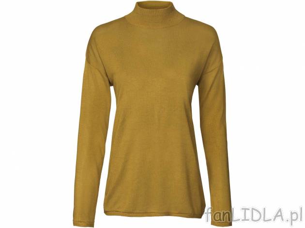 Sweter z kołnierzem typu golf, cena 34,99 PLN 
- rozmiary: XS-L (nie wszystkie ...