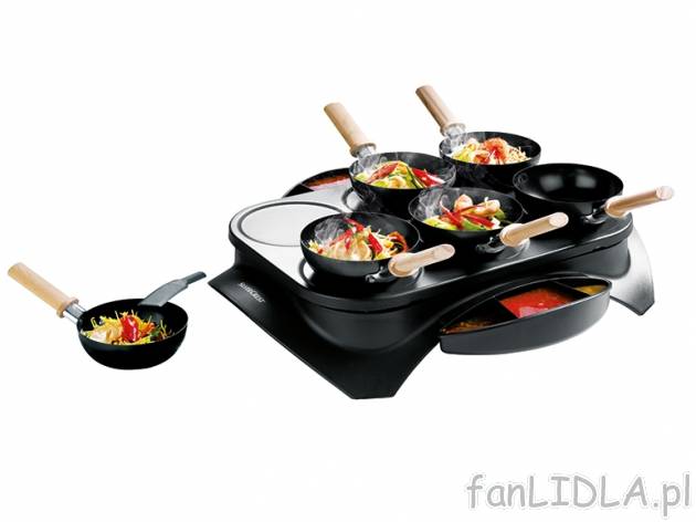 Party wok Silvercrest Kitchen Tools, cena 99,00 PLN za 1 opak. 
- dla 6 osób 
- ...
